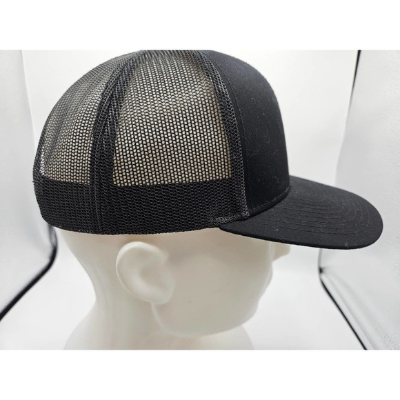 Pacific Headwear 104C Trucjer Cap Gray Black Payler Mesh Back Snap Back - Picture 5 of 7